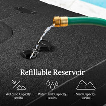 OROTLECT 330Lb Capacity Fillable Heavy-Duty Outdoor Cantilever Umbrella Base W/Easy-Fill Spouts - Black