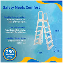 Blue Wave Marbella 12-ft x 24-ft Oval 52-in Deep Above Ground Swimming Pool – Steel Wall & Top Rails, Sand Filter, Skimmer, Liner, A-Frame Ladder & Maintenance Kit – Complete Outdoor Pool Accessories