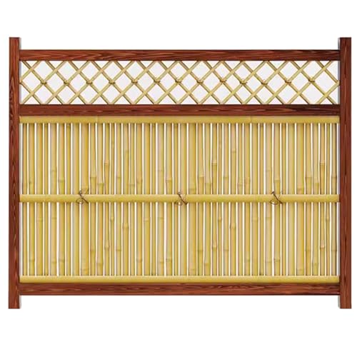 DECORN Wood Garden Fence Privacy Fence Screen Outdoor Wooden Landscape Edging Decorative Border for Yard Patio Pathway Courtyard Maintenance, 59.1""L,B-47.2""H