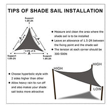 DYKL Rectangle Sun Shade Sail Canopy 20x26ft 90% UV Blockage White