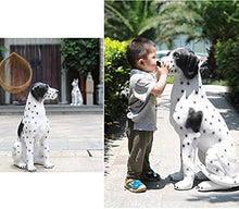 AKSHVA Outdoor Statues for Garden, Front Porch Simulation Dog Statue Foyer Garden Decoration Courtyard Decoration Simulation Big Dog Animal Ornaments
