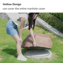 Patio False Stone Cover, Fiberglass, Hollow Outdoor False Stone for Lawn and Garden Landscaping