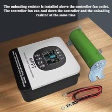HENGJINGTR 0-35A Intelligent MPPT Solar Charge Controller 12V/24V/48V Solar Panel Charge Controller Regulator W/LCD Screen Suitable for Wind/Solar Power Generation Systems,35a