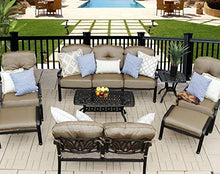 Zigzagmars Cast Aluminum Powder Coated 8pc Deep Seating Set with Adjustable Club Chairs - Antique Bronze L8