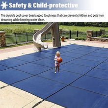 Winter Inground Pool Safety Cover for Rectangle/Oval/Kidney Shaped Pools, Heavy Duty Swimming Pool Protective Covers with Hardware Kit, Rectangular High Strength PP Mesh Extra Durable(3m x 6m/10ft x 1