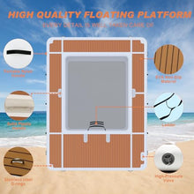 AIRMAT FACTORY Inflatable Floating Dock Swim Air Dock Platform 13x10FT As Picture