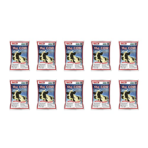 Michigan Peat Baccto 1640 Wholly Cow Horticultural Compost and Manure for Soil Amendment, Lawn Care, Garden Beds, and More, 40 Quart Bag (10 Pack)
