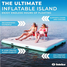 Solstice Inflatable Luxe Tract Dock Gray 10'x8'