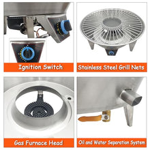 INTBUYING Roast Duck Oven 2800PA LPG Duck Roaster 31.5x31.5x53in Stainless Steel Gas Roast Grill Oven for Grill Chicken Turkey Barbecue with Pressure Reducing Valve, 20 Pins,15 Hooks, Adjustable Fire