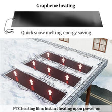 Snow Melting Walkway Mat, Roof and Valley Heater, Speed Snow and Ice Melting Pads, Outdoor Winter Heated Mat for Decks Sidewalks Doorway Walkway (3PCS)(36 * 150cm)