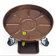 QUANGJN Plant Stand Planter Caddy Heavy Duty with 8 Rubber Caster,Outdoor Planter Caddies Round ?Large Flower Pot Mover Plant Dolly Holder Planter Trolley Caster 1,