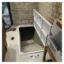 ERRULAN Outdoor Basement Cellar Door Cover, Floor Access Hatch Exterior Opening for Plumbing & Electrical, Heavy-Duty Crawl Space Entrance Panel(White,LXW 32X29IN/810X740mm)