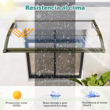 GJMDCMA Outdoor Canopy Awning, Front Door Shade, Sun/Rain/Snow Protection, Porch/Entryway Roof, Weather-Resistant, Easy Installation Instructions Included