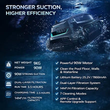 Cordless Robotic Pool Cleaner, App-Controlled Automatic Pool Vacuum for Floor, Wall & Waterline, Dual-Layer Filtration, Weekly Scheduling, 7800mAh Battery, 210-Min Runtime, 2.5H Fast Charge