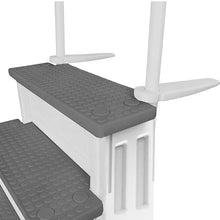 White w/Grey Steps Swimming Pool Ladder for Aqua Select, Capacity 350 Lbs
