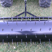 Yard Tuff 48 Inch Wide Drum Spike Aerator with Pin Style Hitch Black