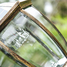 Post Lights Outdoor Lamp Post Lights Outdoor, 86in 220cm Garden Lamp Post Light Pillar Post Light Outdoor Aluminum Path Pillar Lamp 2-Head Bollard Path Lamp Waterproof IP65 Street Light Glass LAN