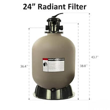 IJOWEEN 24 Inch In-Ground Swimming Pool Sand Filter for Rx Clear Radiant