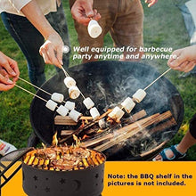 KOMFGT Fire Pits Outdoor Wood Burning Bowl, 24 Inches Diameter Wood Burning Steel Fire Patio & Backyard Firepit
