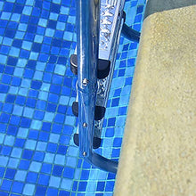 Swimming Pool Ladder 304 Stainless Steel Swimming Pool Handrail Anti-Slip and Anti-Rust for 1-1.3m Pool Need to be Embedded/Silver / 1mm (Silver 1.5MM) (Silver 1mm)