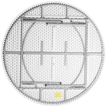 Pack 2 72 Inches / 180 Cm Heavy Duty Round Table White Round Folding Table Round Plastic Table Round Tables For Parties Folding Tables 72 Banquet Folding Table Outdoor Granite Table Fold Up Table