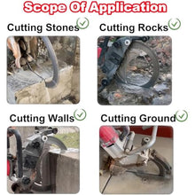 UYCVT Ring Concrete Saw, 8980W/9500W Concrete Cutter Saw, Brushless Electric Wall Chaser Grooving Cutting Machine, with Water Fed Dust Suppression for Slotting Brick Granite Ma-8980w