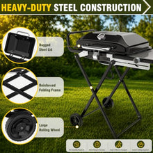 BESTFIRE Foldable Propane tailgate grill Enamel-coated Rust-resistant Body