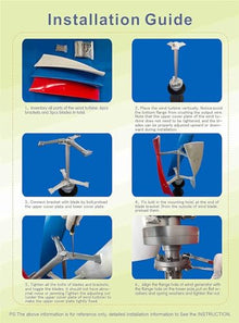 HENGCMM 12V 24V 48V No Noise Vertical Wind Turbine Generator, 2.5m/s Low Wind Speed Starting 3000W Wind Power Generator with MPPT Controller for Home Industrial,12V