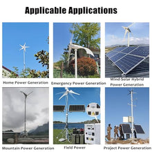 300W / 400W / 500W Permanent Magnet Wind Turbine For Home, Solar Hybrid Power, Automatic Outdoor Rooftop Or Farm Use(400w)