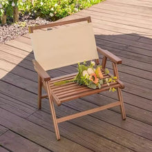 POLGDW Patio Folding Chairs, Wood Outdoor Chairs with Back, Reclining Chair Camping Beach Chair, Stackable Dining Chair, Foldable Outdoor Sling Chairs for Patio Porch Yard Balcony (Color : /Green