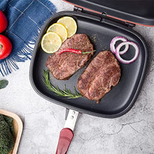 AFPSDLFJDLS Pan Double-Sided BBQ Frying Cookware Stainless Steel Steak Kitchen Accessories Cooking Tools