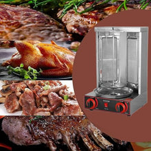 Countertop Rotisserie Grill Kebab Vertical Rotisserie Propane Turkish Chicken Doner Kebab Broiler, for Home Restaurant Kitchen,Pan(Pan+Knife)