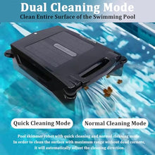 Pool Cleaner, Solar Powered Robotic Pool Skimmer with Dual Charging Option, 24 Hours Continuous Cleaning, Automatic Robotic Pool Cleaner for Pools