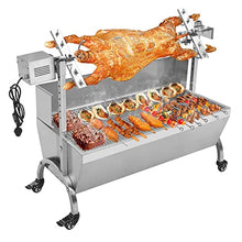 JYXYXSCP Electric Automatic BBQ Rotisserie Grill Kit,Outdoor Camping Rotisserie Spit Roaster Stainless Steel Grill for Pig Rotisserie Hog