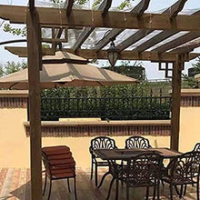 Clear Tarpaulin Outdoor Waterproof Garden Furniture Cover 0.3mm Thick Durable Frost Protection Tarpaulin for Camping Caravan Plant Customizable (Color : Clear, Size : 5x10m) (Clear 3x8m)