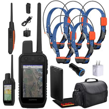 Garmin Alpha 300 Handheld Tracking System Bundle with 5X Dog Collars, GPS Tracker, Field Bag, Charger, Accessories Black