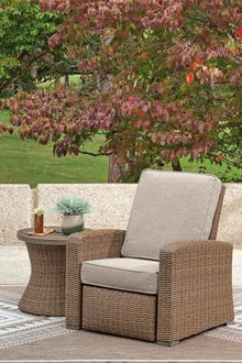 Signature Design by Ashley 1-Piece Outdoor End Table with Umbrella Hole