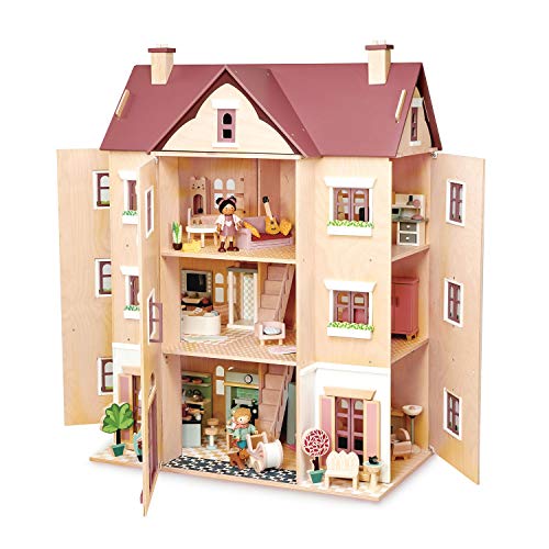 Tender Leaf Toys Fantail Hall Wooden Dollhouse Pink