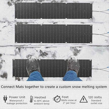 FRGIJUVGY Snow Melting Pad,Winter Ice Melt Pad,Non-Slip,with 1.5m Power Cord,for Winter Stairs, Steps,Doorway, Sidewalk(Size:10 * 48in,Color:5 Piece)