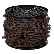 Vickerman 1000' C9 Socket String with 1000 C9 Sockets on SPT2 16 Gauge Brown Wire