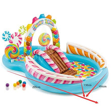 DSWMY Inflatable Pools, Inflatable Swimming Pool Candy Paradise Play Center-Inflatable Water Play Center Paddling Pool Backyard Summer Paddling Pool