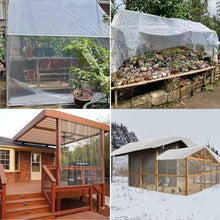 GHPLY Outdoor Weatherproof Curtains Winter Pergola Side Panel Transparent Tarpaulin PVC with Eyelets for Gazebo, Terrace, Customizable(6x4.5m)