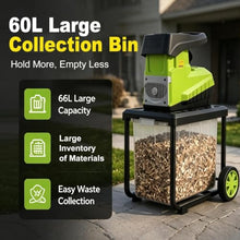 PRECISTECH 2800W Electric Branch Chopper Chipper Wood Shredder Crusher