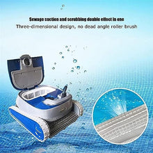 KANGJIEM Automatic Robotic Pool Vacuum Cleaner, Wall Climbing Pool Cleaning Robot, Powerful Suction Lasts 90 Mins, Ideal for Above-Ground Pools