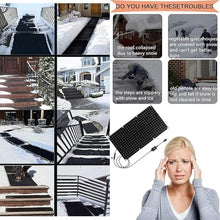 WRTYHGVGT Heated Snow Melting Mats for Stairs - Snow Melting Mats for Winter Snow Removal - Heated Outdoor Mats - No-Slip Stair Heating Mats (10" x 30"),4 Pack
