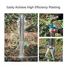Bulb Planter Set， Garden Long Handled Bulb Planter Tools and Vegetable Seedling Tool with Pedal and Rangefinder Manual Plant Transplanter Multi-Functional for Greens Onion Radish Beets Lettuce