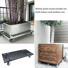 Laohucai Heavy Duty FRP Plant Caddy with Wheels, Large Potted Plant Caddy, Garden Flower Pot Planter Mover Planter Trolley with Lockable Casters, for Indoor Outdoor, Yards, Gardens, Balconie(77x50cm)