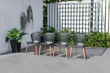 Amazonia Certified Teak 9-Piece Rectangular Extendable Dining Set Brown