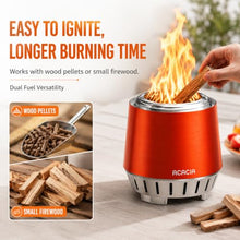 ACACIA Outdoor Stove, Outdoor Wood Burning Bonfire Firepit Portable Stainless Steel Fireplace with Carrying Bag for Outside, Patio & Backyard