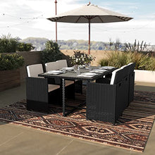 Taylor & Logan Somerville 7 Piece Patio Dining Set Gray/Black
